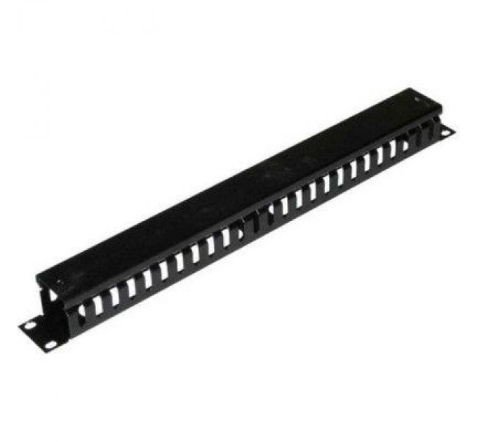 Voltronic Кабельний організатор 19" 1U з кришкою, корпус метал Voltronic (05055)
