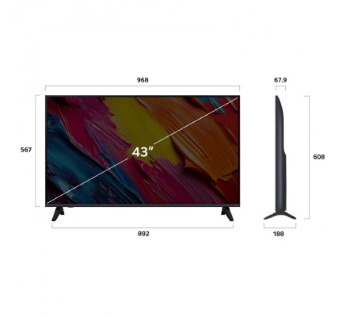 LG Телевізор LG 43QNED70A6A