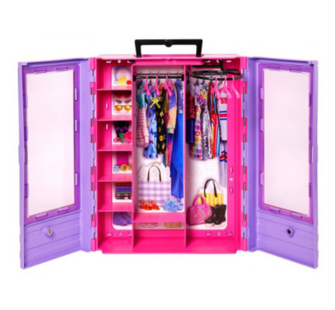 Barbie Ігровий набір Barbie Бузкова шафа для одягу (HJL65)