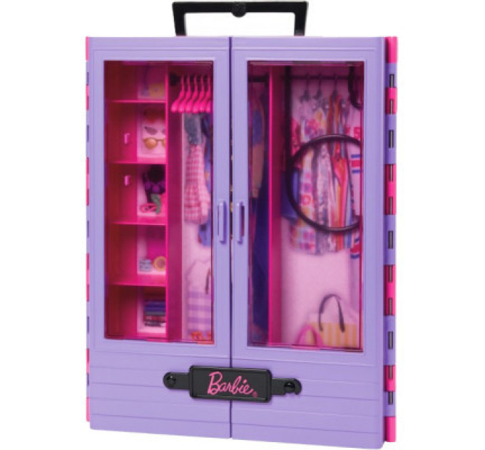 Barbie Ігровий набір Barbie Бузкова шафа для одягу (HJL65)