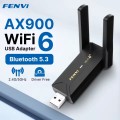 Fenvi Бездротовий адаптер Fenvi FU-AX900 Wi-Fi 6, Bluetooth 5.3 Dual Band 2.4G 5G