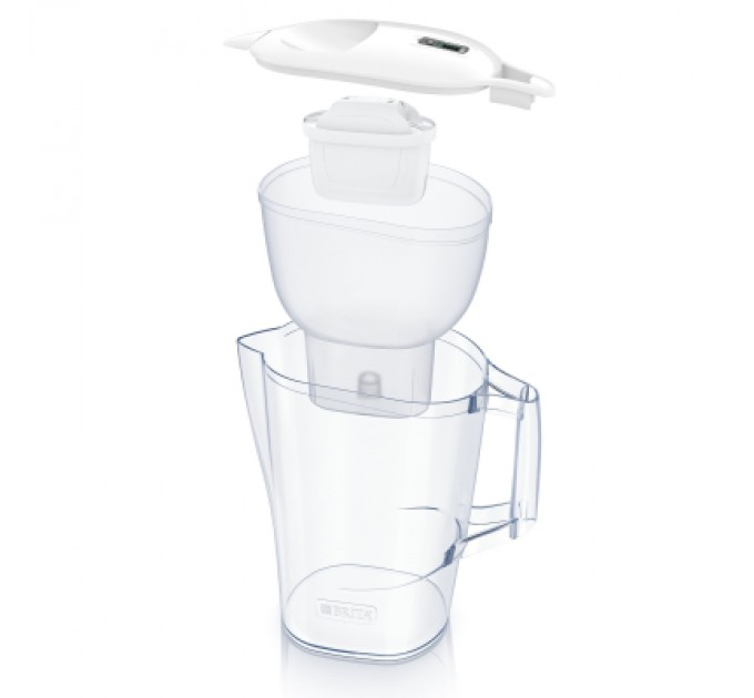 Brita Фільтр-глечик Brita Aluna Memo MXPro 2.4л (1.4л очищеної води) з фільтр-картриджем, білий (1052801)