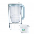 Brita Фільтр-глечик Brita Glass Jug One скляний 2.5л (1.7л води) з фільтр-картриджем, синій (1050452)