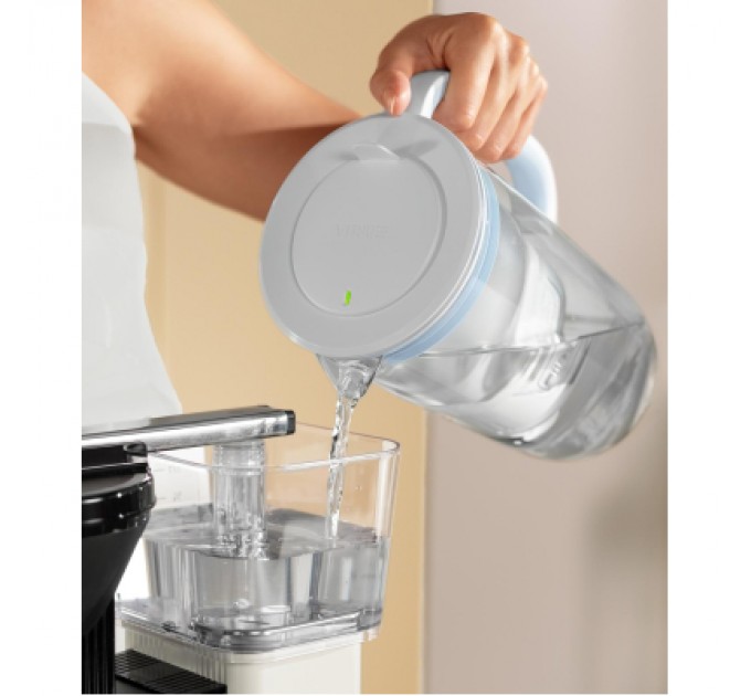 Brita Фільтр-глечик Brita Glass Jug One скляний 2.5л (1.7л води) з фільтр-картриджем, синій (1050452)