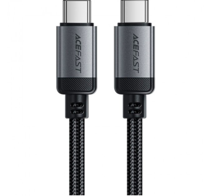 Acefast Дата кабель USB-C to USB-C 1.2m 3A aluminum alloy C20-03 Black Acefast (6974316283775)