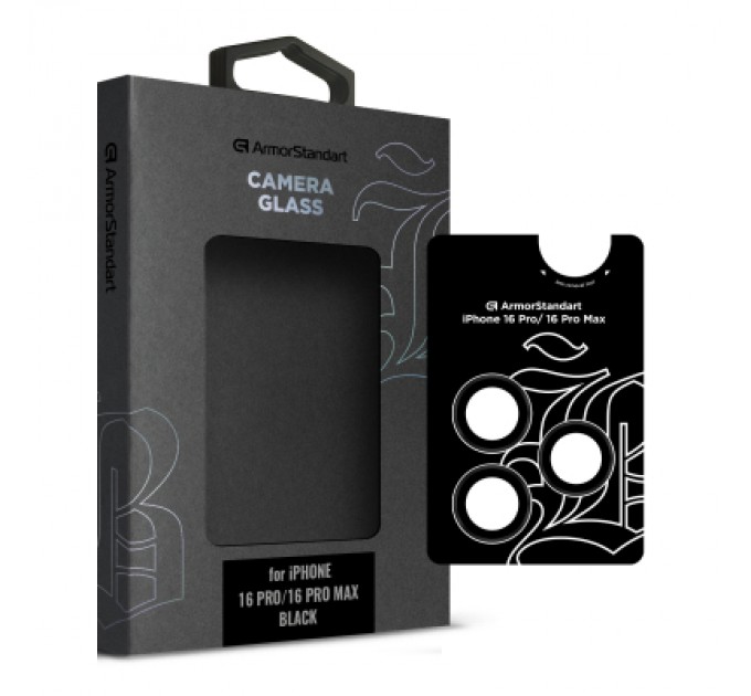 Armorstandart Скло захисне Armorstandart for Camera Supreme BI iPhone 16 Pro/16 Pro Max Black (ARM79419)
