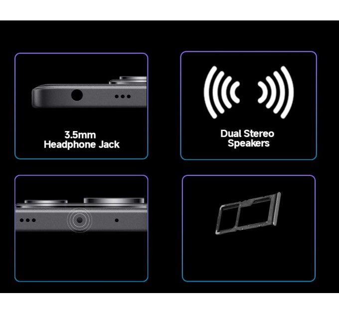 Xiaomi Смартфон Xiaomi Redmi Note 14 5G 6/128GB Midnight Black; 6.67" (2400х1080) AMOLED / MediaTek Dimensity 7025 Ultra / ОЗУ 6 ГБ / 128 ГБ встроенной + microSD до 1 ТБ / камера 108+8+2 Мп + 20 Мп / 5G / Bluetooth, Wi-Fi, NFC / GPS, Galileo, Glonass