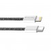 ColorWay Кабель ColorWay USB Type-C - Lightning (M/M), (braided cotton) (PD Fast Charging 27W), 2 м, Black (CW-CBPDCL068-BK)