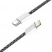 ColorWay Кабель ColorWay USB Type-C - Lightning (M/M), (braided cotton) (PD Fast Charging 27W), 2 м, Black (CW-CBPDCL068-BK)