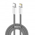 ColorWay Кабель ColorWay USB Type-C - Lightning (M/M), (braided cotton) (PD Fast Charging 27W), 2 м, Black (CW-CBPDCL068-BK)