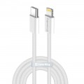 ColorWay Кабель ColorWay USB Type-C - Lightning (M/M), (braided cotton) (PD Fast Charging 27W), 2 м, Gray (CW-CBPDCL068-GR)