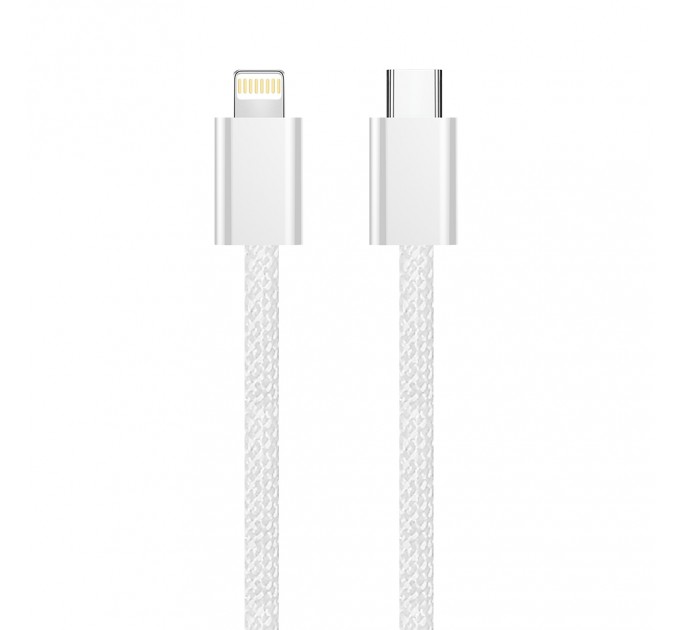 ColorWay Кабель ColorWay USB Type-C - Lightning (M/M), (braided cotton) (PD Fast Charging 27W), 2 м, Gray (CW-CBPDCL068-GR)