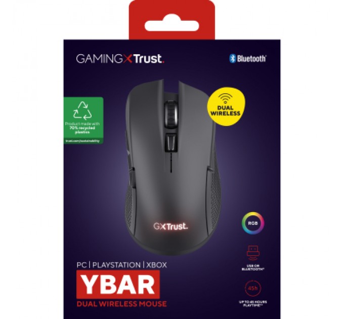 GamePro Мишка GamePro Genesis Avenger Wireless/Bluetooth/USB White (GM096W)