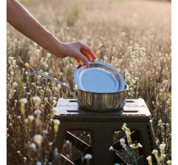 Tribe Набір туристичного посуду Tribe Tourist Set 1,2 л сталевий (T-FG-0008-metal)