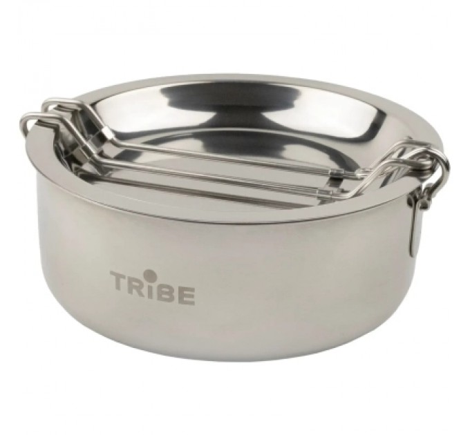 Tribe Набір туристичного посуду Tribe Tourist Set 1,2 л сталевий (T-FG-0008-metal)
