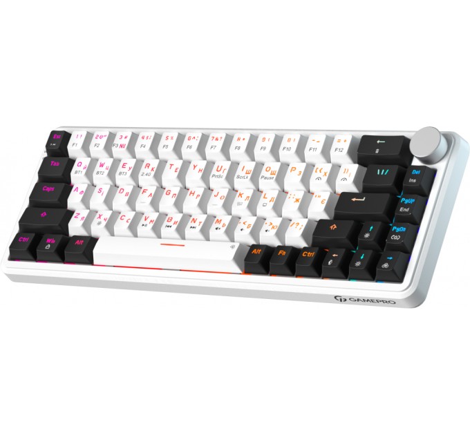 GamePro Клавіатура бездротова GamePro Asgard Valhalla MK210W Pro White
