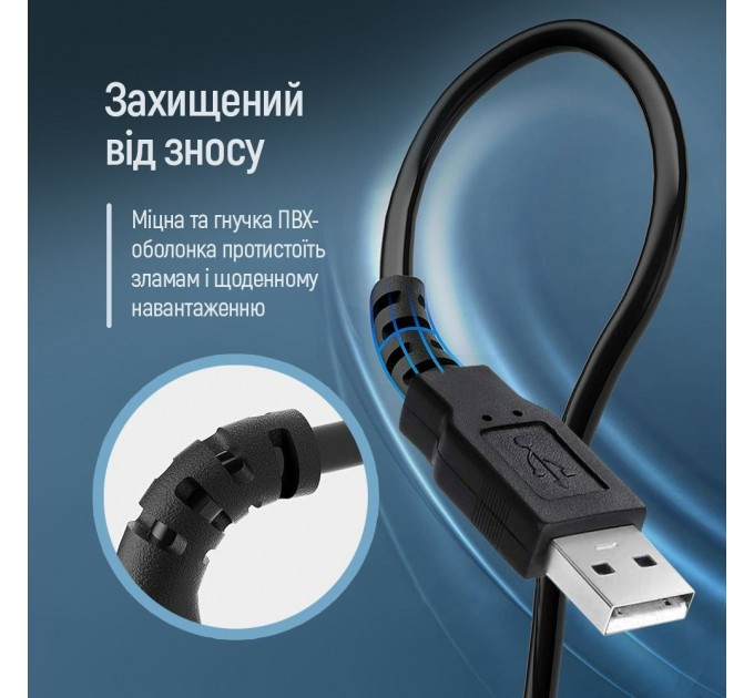 ColorWay Кабель ColorWay USB - USB V 2.0 (M/F), 1.8 м, Black (CW-CBUF076-BK)