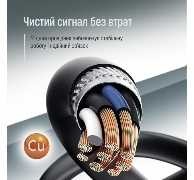 ColorWay Кабель ColorWay USB - USB V 2.0 (M/F), 1.8 м, Black (CW-CBUF076-BK)