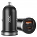 XO Автомобільний зарядний пристрій XO CC56 (USB, USB-C, 3A) 30W Black