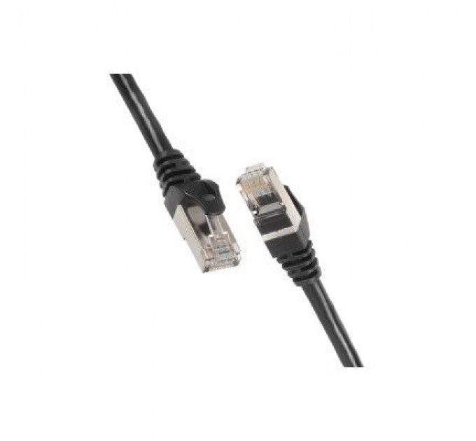 2E Патч-корд 1м S/FTP Cat 6 CU PVC 26AWG 7/0.16 black 2E (2E-PC6SFTPCOP-100BK)