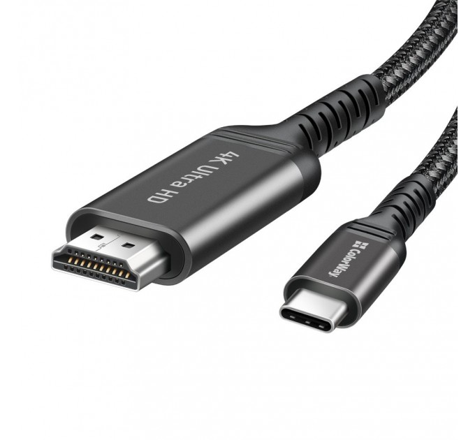 ColorWay Кабель ColorWay HDMI - USB Type-C (M/M), 4K/60 Гц, 2 м, Black (CW-CBCHD077-BK)