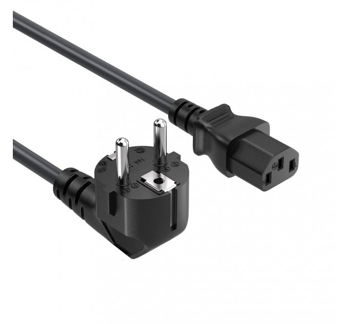 ColorWay Кабель живлення ColorWay CEE7/7-C13, 1.8 м, Black (CW-CBP082-BK)