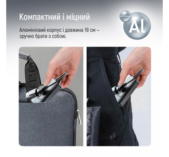 ColorWay Мережевий адаптер ColorWay USB-A/USB-С 3.0 - RJ45 (CW-AD-CRG)