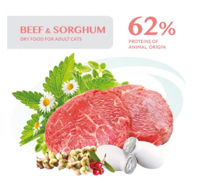 Optimeal Сухий корм для кішок Optimeal для стерилізованих/кастрованих з високим вмістом яловичини та сорго 700 г (4820215369640)