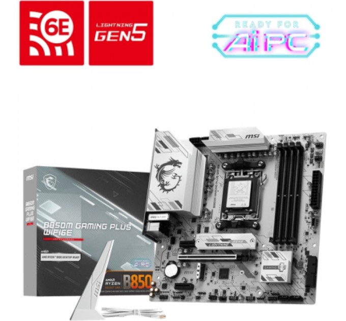 MSI Материнська плата MSI B850M GAMING PLUS WIFI6E