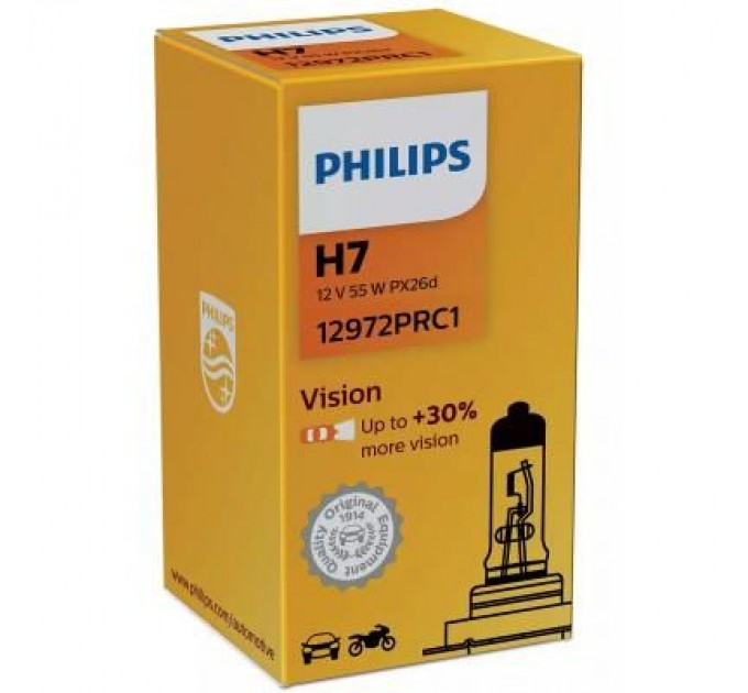 Philips Автолампа Philips галогенова 55W (12972 PR C1)