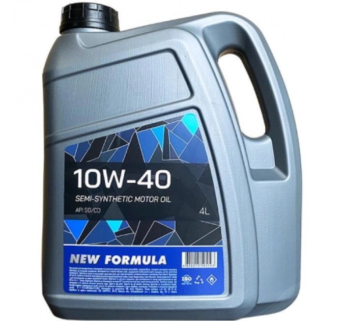 NEW FORMULA Моторна олива NEW FORMULA 10w-40 (SG/CD) кан. 4л ПЕ (3,6кг) (NF196251)