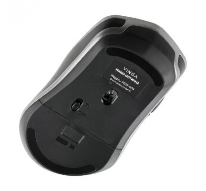 Мишка Vinga MSW-909 Silent black-grey