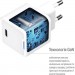 ColorWay Зарядний пристрій ColorWay GaN Mini 30W PD Port PPS USB-C white + cable Type-C (CW-CHS054PDC-WT)
