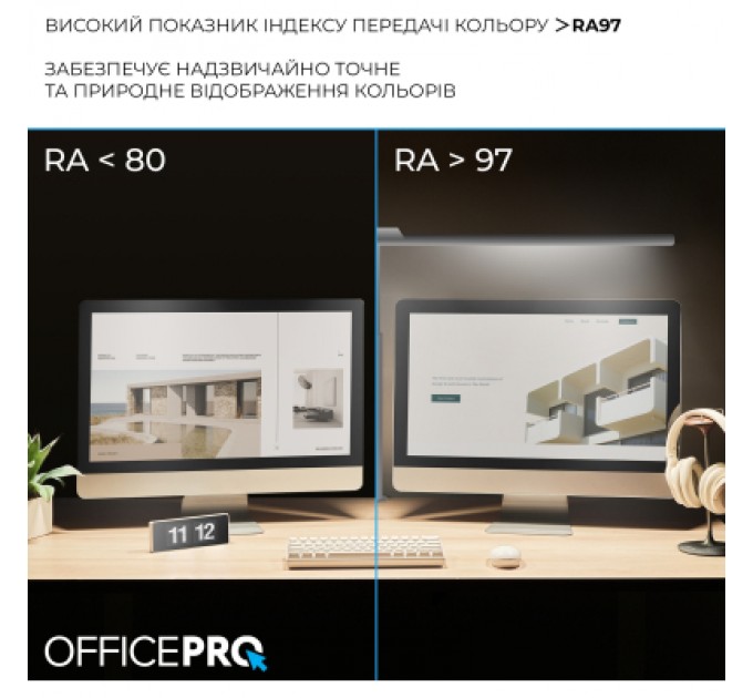 OfficePro Настільна лампа OfficePro LED лампа на монітор SL210W (SL210W)