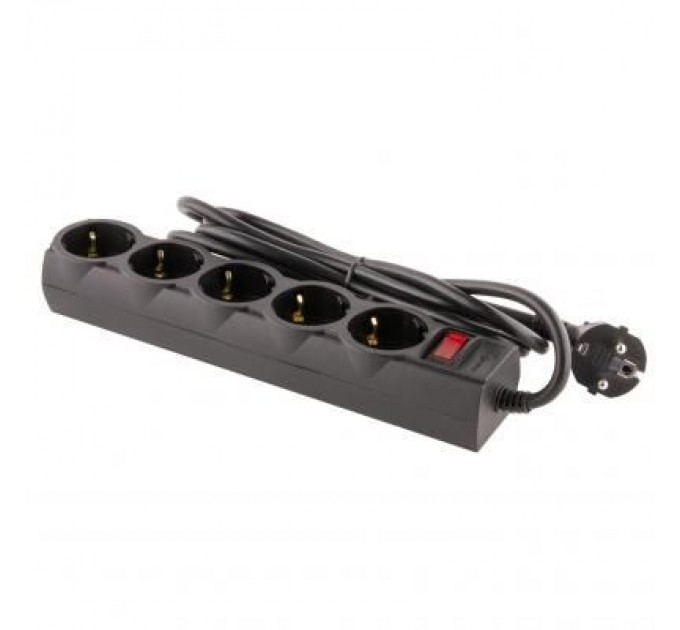 LogicPower Мережевий фільтр живлення LogicPower LP-X5 PREMIUM, 3m black (9584)