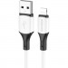 BOROFONE Дата кабель USB 2.0 AM to Lightning 1.0m 2.4A silicone BX79 white BOROFONE (6974443384758)