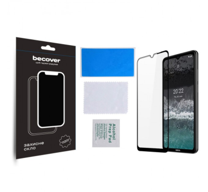 BeCover Скло захисне BeCover Nokia C21 Black (709741)