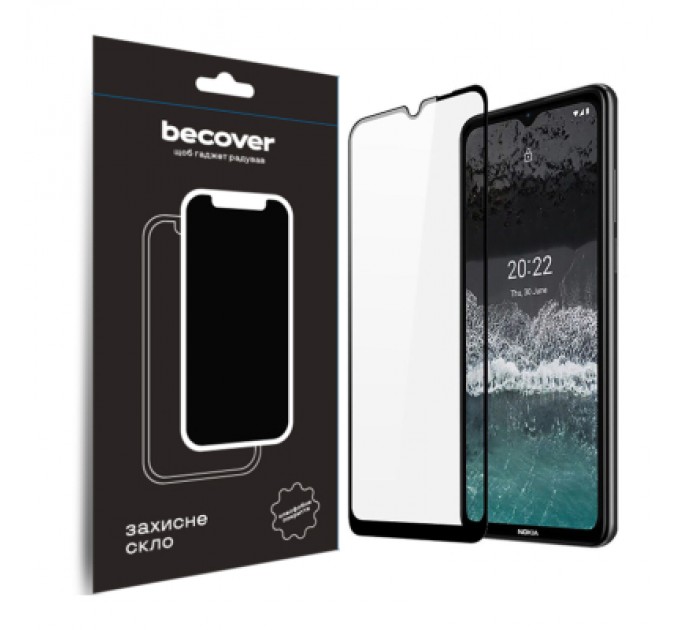 BeCover Скло захисне BeCover Nokia C21 Black (709741)