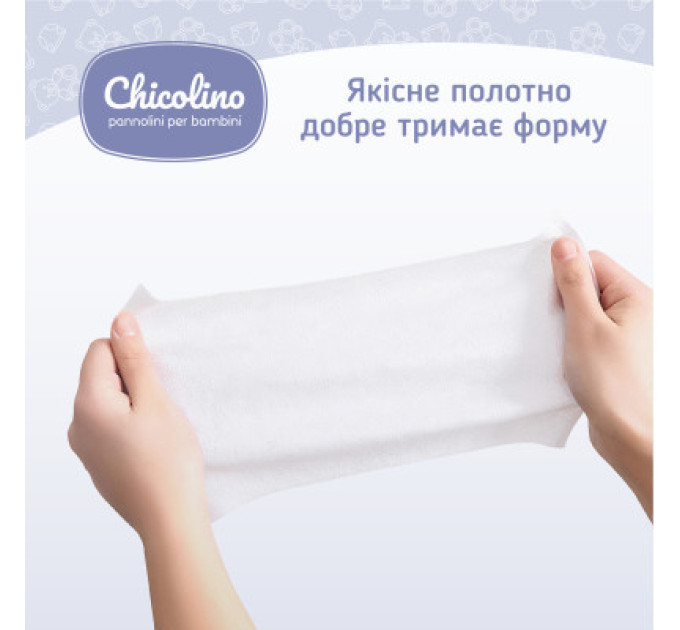Chicolino Дитячі вологі серветки Chicolino Антибактеріальні 60 шт (4823098407126)