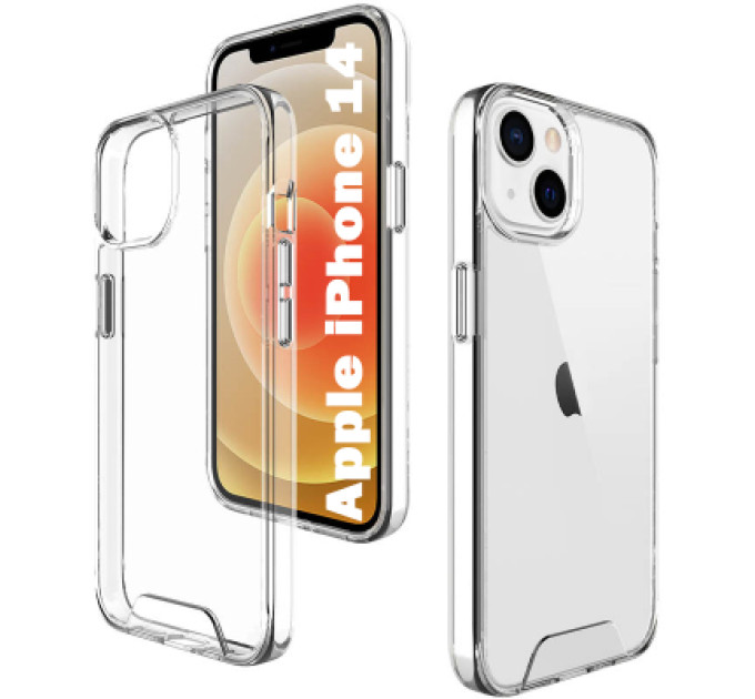 BeCover Чохол до мобільного телефона BeCover Space Case Apple iPhone 14 Transparancy (708581)