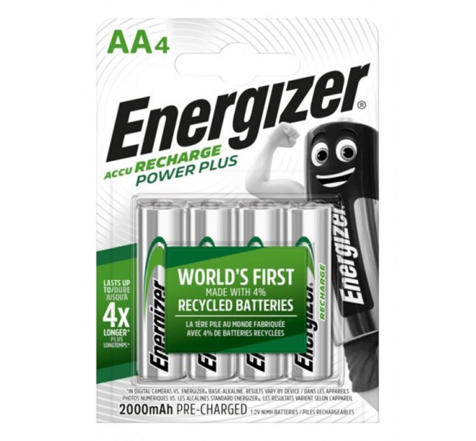 Energizer Аккумуляторы Energizer Recharge Power Plus AA/HR6 LSD Ni-MH 2000 mAh BL 4шт