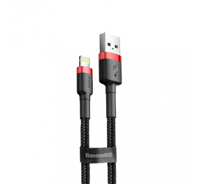 Baseus Кабель Baseus Cafule USB-Lightning, 2.4A, 1м Black (6953156274976)
