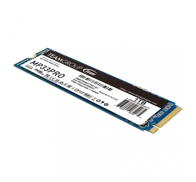 Team Накопичувач SSD 1TB Team MP33 Pro M.2 2280 PCIe 3.0 x4 3D TLC (TM8FPD001T0C101)