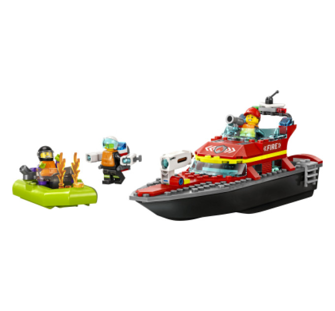 LEGO Конструктор LEGO City Човен пожежної бригади 144 деталі (60373)