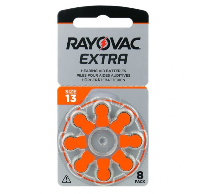 Rayovac Батарейка Rayovac Extra 13 (13AUX-8XEMF) BL 8 шт (для слухових апаратів)