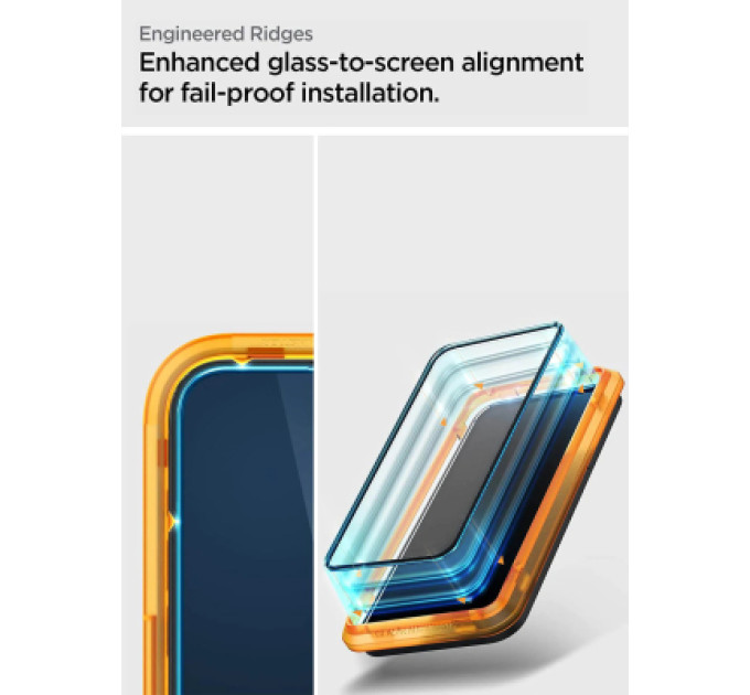 Spigen Скло захисне Spigen Apple Iphone 14 Pro Glas tR Align Master FC (2 Pack), Black (AGL05216)