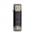T&G Флеш-накопичувач USB 4GB Type-C T&G 009 Star Series Black (TG009TC-4GBK)