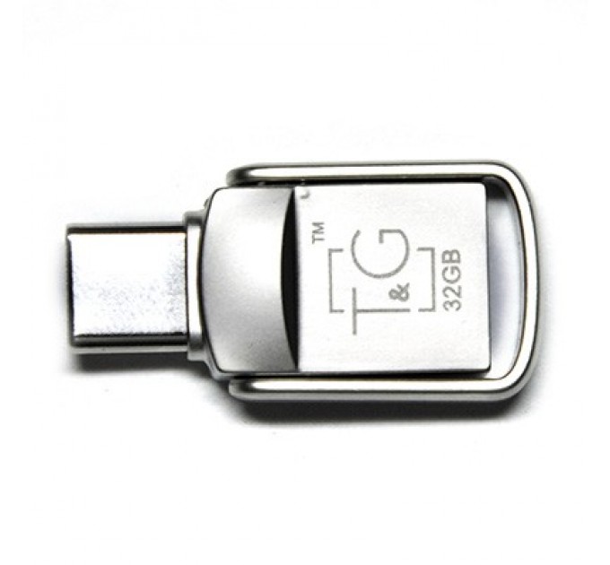 T&G Флеш-накопичувач USB3.0 32GB Type-C T&G 104 Metal Series Silver (TG104TC-32G3)