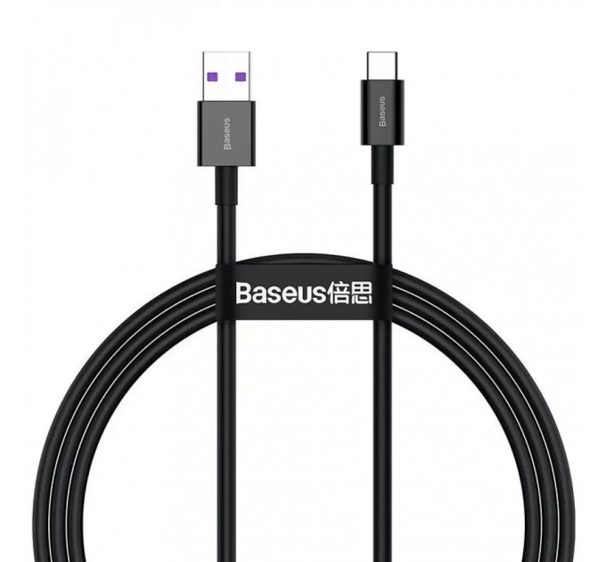 Baseus Кабель Baseus Superior Fast Charging USB - USB-C, 66W, 1м Black (6953156205499)