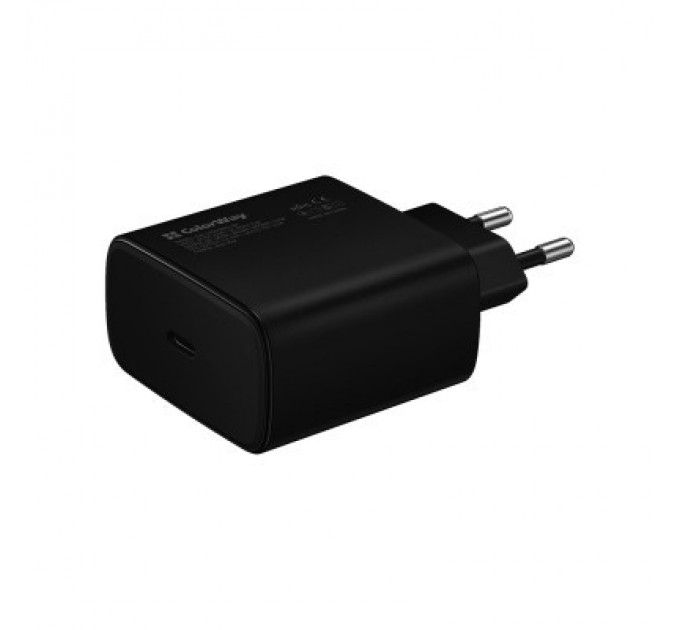 ColorWay Зарядний пристрій ColorWay Power Delivery Port PPS USB Type-C (45W) black (CW-CHS034PD-BK)